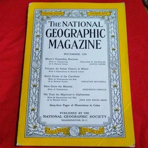 Vintage National Geographic Magazine November 1950
